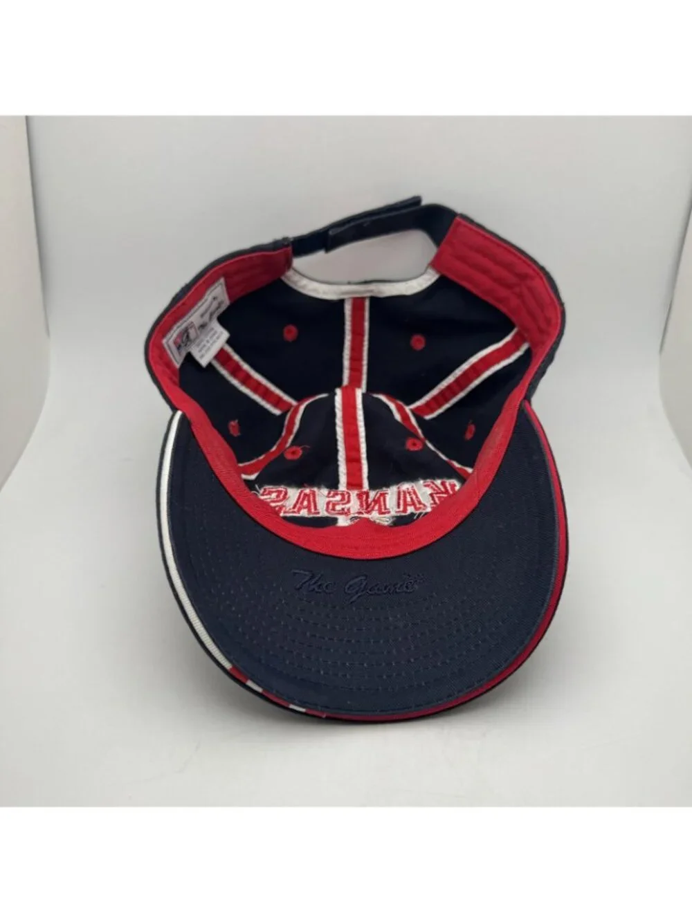 Kansas Jayhawks  Baseball Cap HatThe Game NCAA Adjustable Navy Red One Size